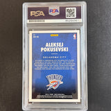 2020-21 Panini Chronicles #SS-15 Aleksej Pokusevski Signed Card AUTO PSA Slabbed RC Thunder