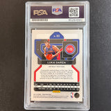 2021-22 Panini Prizm #303 Luka Garza Signed Card AUTO PSA Slabbed Pistons