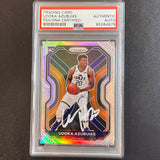 2020-21 Panini Prizm #267 Udoka Azubuike AUTO Signed Card PSA/DNA Encapsulated Jazz