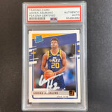 2020-21 Panini Donruss #214 Udoka Azubuike AUTO Signed Card PSA/DNA Encapsulated Jazz
