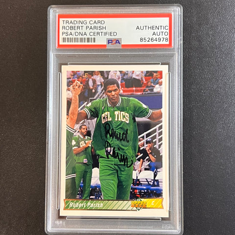 1992 Upper Deck #179 Robert Parish Signed AUTO PSA Slabbed Celtics