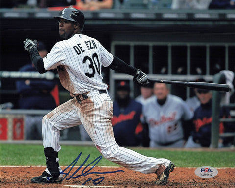 Alejandro De Aza signed 8x10 photo Chicago White Sox PSA/DNA Autographed