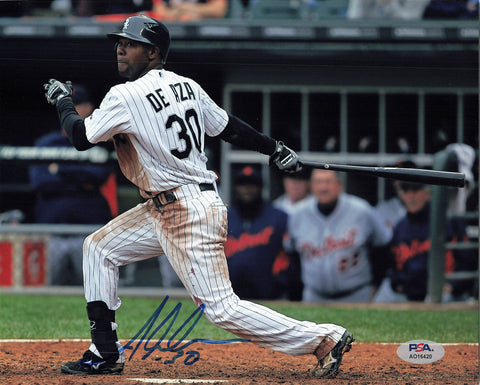 Alejandro De Aza signed 8x10 photo Chicago White Sox PSA/DNA Autographed