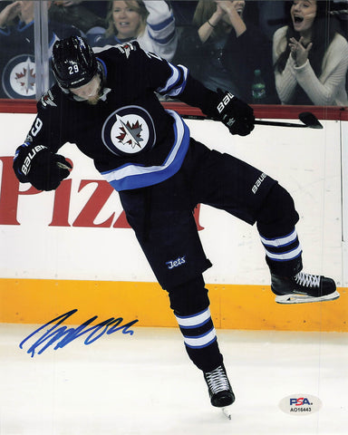 Patrick Laine signed 8x10 photo PSA Winnipeg Jets Autographed