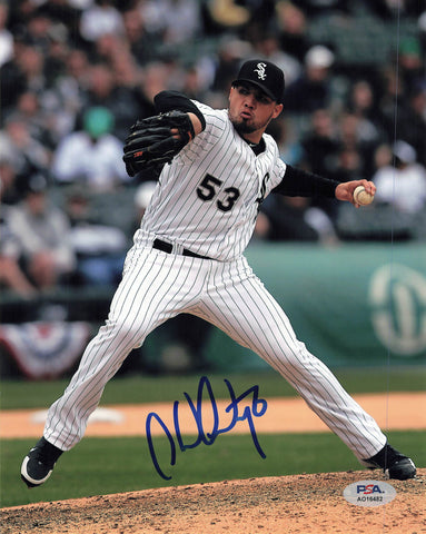 HECTOR SANTIAGO signed 8x10 photo PSA/DNA Chicago White Sox Autographed