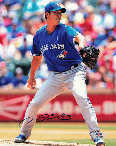 Chien Ming Wang signed 8x10 photo PSA/DNA Blue Jays Autographed