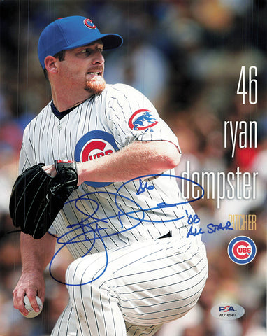 Ryan Dempster signed 8x10 photo PSA/DNA Cubs Autographed