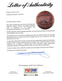 2004-05 Houston Rockets Team Signed Basketball PSA/DNA Rockets autographed