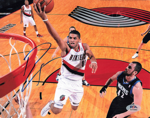 Nicolas Batum signed 8x10 photo PSA/DNA Portland Trailblazers Autographed