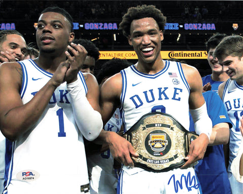 WENDELL MOORE signed 8x10 Photo PSA/DNA Duke Blue Devils Autographed