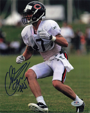 CHRIS CONTE Signed 8x10 photo PSA/DNA Chicago Bears Autographed