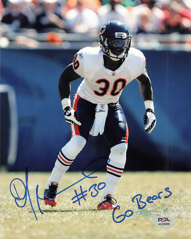 DJ MOORE Signed 8x10 photo PSA/DNA Chicago Bears Autographed