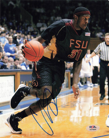 CHRIS SINGLETON signed 8x10 photo PSA/DNA Florida State Autographed