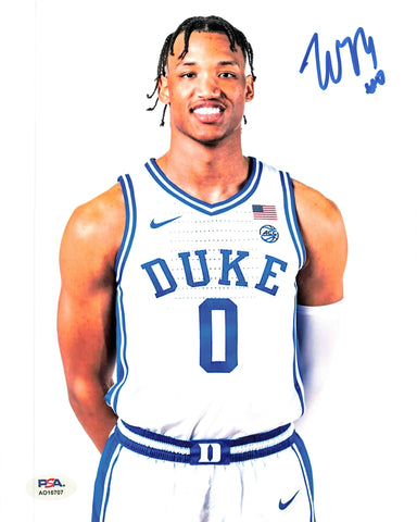 WENDELL MOORE signed 8x10 Photo PSA/DNA Duke Blue Devils Autographed