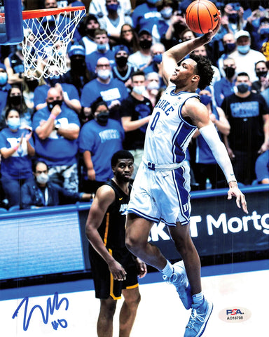 WENDELL MOORE signed 8x10 Photo PSA/DNA Duke Blue Devils Autographed