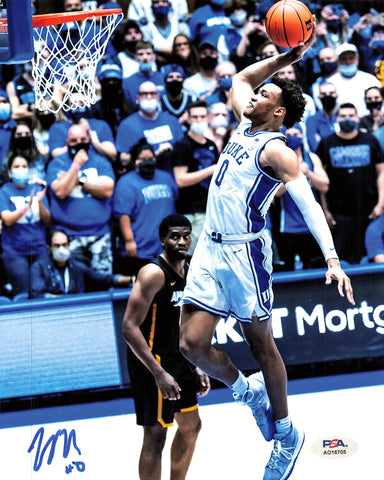 WENDELL MOORE signed 8x10 Photo PSA/DNA Duke Blue Devils Autographed