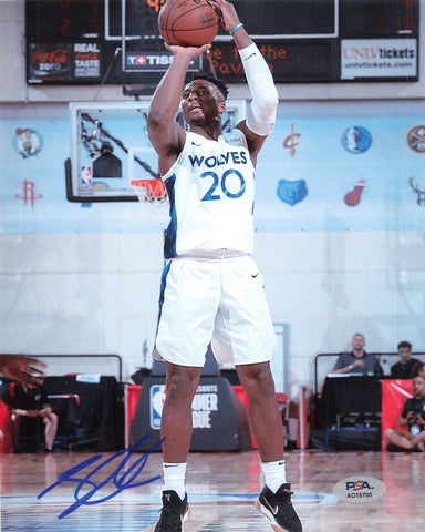 JOSH OKOGIE signed 8x10 photo PSA/DNA Minnesota Timberwolves Autographed