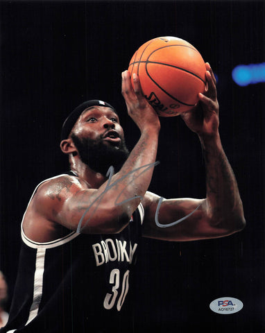 REGGIE EVANS signed 8x10 photo PSA/DNA Brooklyn Nets Autographed