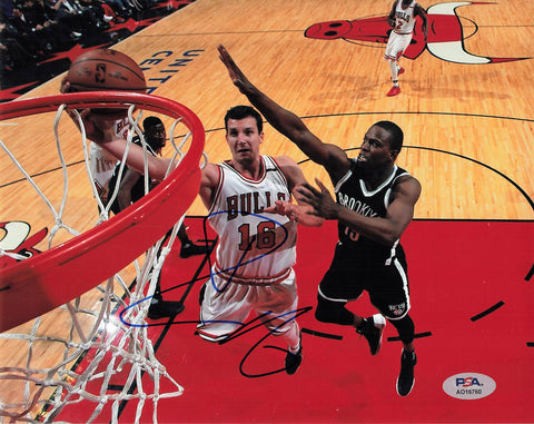 PAUL ZIPSER signed 8x10 photo PSA/DNA Chicago Bulls Autographed