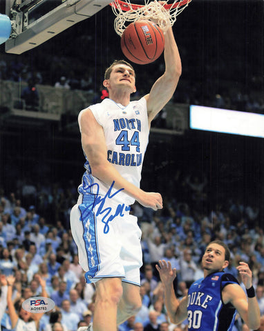 Tyler Zeller signed 8x10 photo PSA/DNA NC Tar Heels Autographed