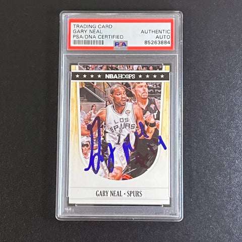 2011-12 Panini Hoops #220 Gary Neal Signed Card AUTO PSA/DNA Slabbed Spurs