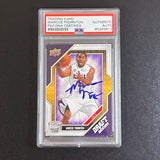 2009-10 Upper Deck Draft Edition #64 Marcus Thornton Signed Card AUTO PSA Slabbed RC LSU