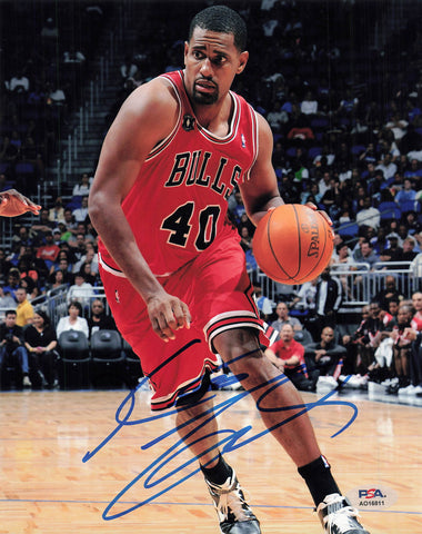 Kurt Thomas Signed 8x10 Photo PSA Bulls Autographed