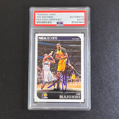 2014-15 Panini Hoops #194 Ian Mahinmi Signed Card AUTO PSA Slabbed Pacers