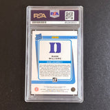 2022-23 Panini Chronicles Draft Picks #16 Mark Williams Signed Card AUTO PSA Slabbed Duke Hornets