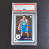 2022-23 Panini Hoops #245 Mark Williams Signed Card AUTO PSA Slabbed Duke Hornets RC