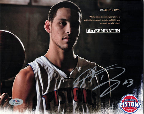 Austin Daye signed 8x10 photo PSA/DNA Detroit Pistons Autographed