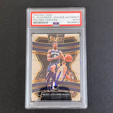 2019-20 Panini Select #49 Nickeil Alexander Walker Signed Card AUTO PSA Slabbed RC Pelicans