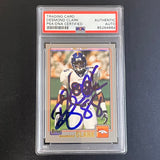 2001-02 Topps #234 Desmond Clark Signed Card AUTO PSA Slabbed Broncos