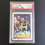 1991-92 Topps Bowman #347 Joel Hilgenberg Signed Card PSA Slabbed Auto Saints