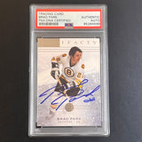 2014-15 Upper Deck NHL Artifacts #36 Brad Park Signed Card AUTO PSA Slabbed Bruins