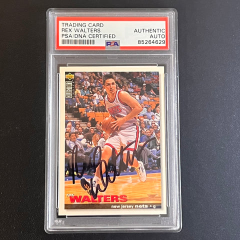 1995-96 Upper Deck Collector's Choice #99 Rex Walters Signed Card AUTO PSA/DNA Slabbed Nets