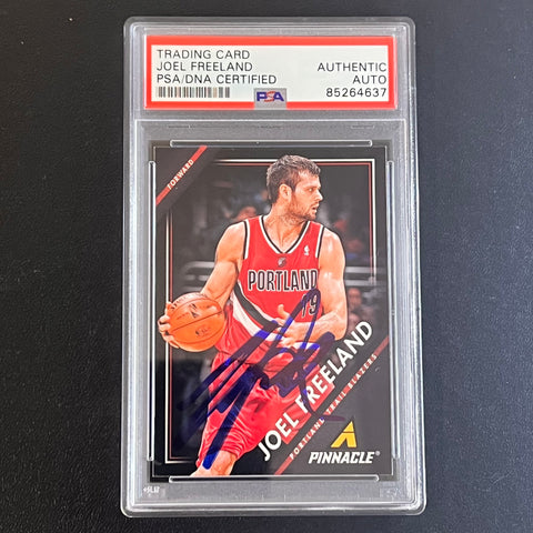 2013-14 Panini Pinnacle #115 Joel Freeland Signed Card AUTO PSA/DNA Slabbed  Trail Blazers