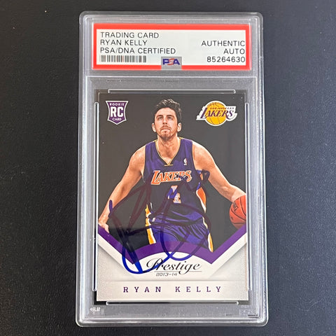 2013-14 Panini Prestige #197 Ryan Kelly Signed Card AUTO PSA/DNA Slabbed Lakers