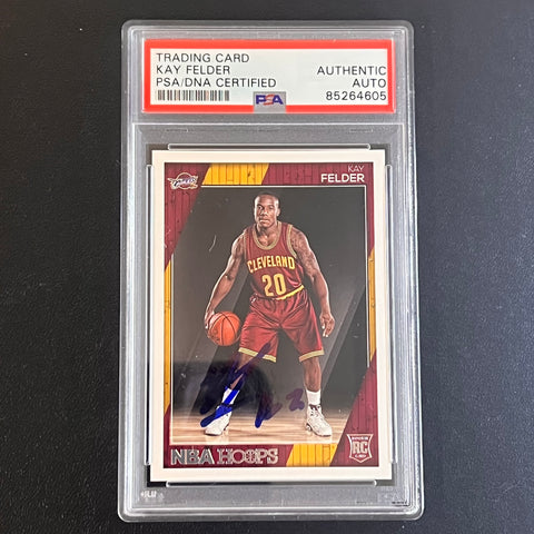 2016-17 Panini NBA Hoops #300 Kay Felder Signed Card AUTO PSA/DNA Slabbed Cavaliers