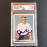 2005-06 Topps Total #376 Dave Hanners Signed Card AUTO PSA/DNA Slabbed Pistons