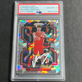 2021-22 Panini Prizm Ice #318 Alperen Sengun Auto Grade 10 PSA Slabbed RC Rockets