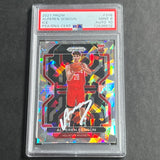 2021-22 Panini Prizm Ice #318 Alperen Sengun Auto 10 Card 9 PSA Slabbed RC Rockets