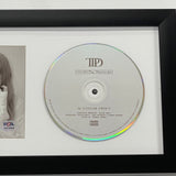 Taylor Swift Signed CD Cover Framed PSA/DNA The Tortured Poets Department TTPD