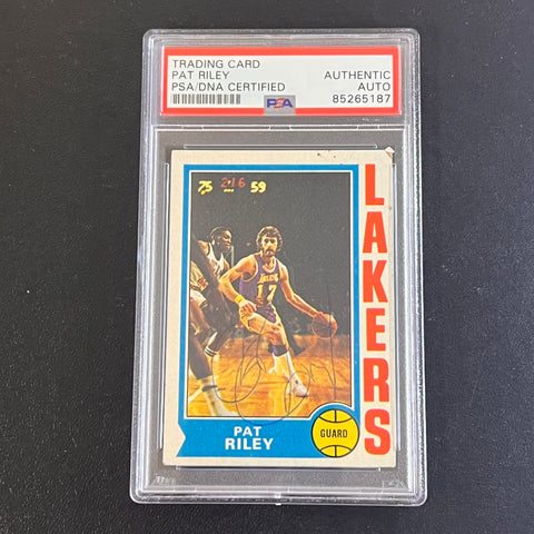 1969 Topps Rulers #31 Pat Riley signed card PSA/DNA AUTO Slabbed Autographed Lakers