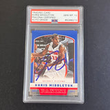 2012-13 Panini Basketball #276 Khris Middleton Signed Card AUTO 10 PSA Slabbed Pistons