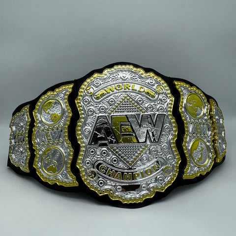 Satnam Singh Signed Championship Belt PSA/DNA AEW NXT Autographed Wrestling