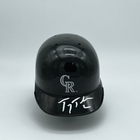 Troy Tulowitzki signed mini helmet PSA/DNA Colorado Rockies autographed