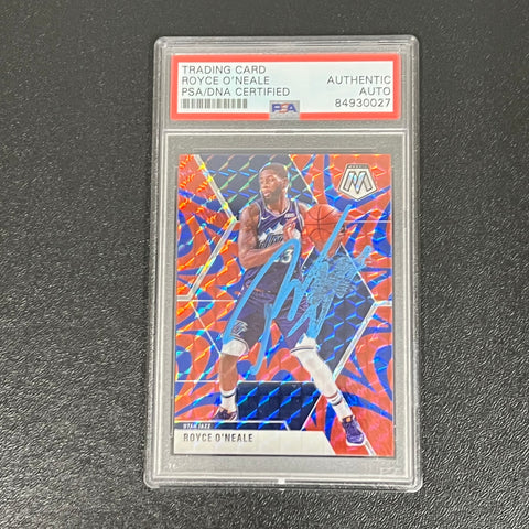 2019-20 Prizm NBA Hoops #53 Royce O'Neale Signed Card AUTO PSA Slabbed Jazz