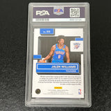 2022-2023 Panini Donruss Basketball #212 Jalen Williams Signed Card PSA AUTO Slabbed Thunder