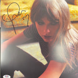Taylor Swift Signed Mahogany Vinyl Insert PSA/DNA Autographed Midnights